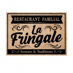 Set de table Restaurant Familial La Fringale - en toile de jute