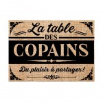 Set de table La Table des Copains - en toile de jute