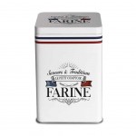 Boite  Farine en mtal Saveurs et Traditions Franaises