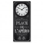 Horloge rtro en bois 70 cm - Place de L'apro