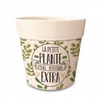 Cache Pot en Fibre de Bambou - La Petite Plante  - 13.5 cm