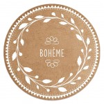 Set de table rond en toile de jute - Bohme