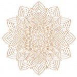 Dcoration murale Mandala en bois 50 cm