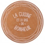 Set de table rond en Toile de jute - La Cuisine le Bonheur