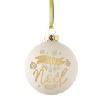 Boule de Nol - Ornement de sapin Joyeux Nol - 8 cm