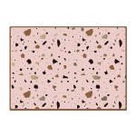 Set de table terrazzo rose et or