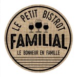 Set de table rond en toile de jute - Le petit bistrot familial