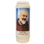 Bougie de Neuvaine  Padre Pio pour la Gurison