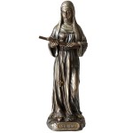 Figurine Sainte Rita en bronze coul  froid 21 cm