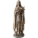 Figurine Sainte Thrse en bronze coul  froid 20 cm
