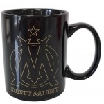 Mug OM Olympique de Marseille Noir logo Or