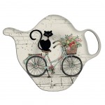 Repose sachet de thé en mélamine - Chat à Vélo