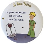 Magnet Le Petit Prince de St Exupry et la rose - Par Kiub