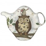 Repose sachet de thé en mélamine - Chouette et Souris - Bug Art