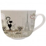 Tasse Jumbo Chat Caf Parisien AMYS BUG ART