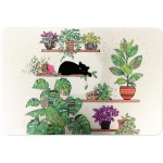 Set de table Kiub - Bug Art Chat entour de plantes
