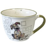 Bol  anse en porcelaine chien 550 ml - Collection Kook