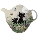 Repose sachet de th en mlamine - Chatons dans le jardin