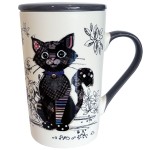 Tisanire en Porcelaine  Chat Noir Kook 435 ml