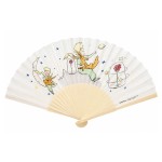 �ventail Le Petit Prince blanc en bambou
