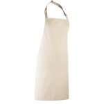 Tablier � bavette natural polycoton serg� r�sistant