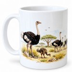 Mug autruches d�Afrique en c�ramique 300 ml