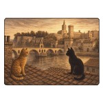 Planche � d�couper en verre chats d'Avignon