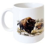 Mug en c�ramique � bisons am�ricains � CBKr�ation