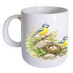 Mug en c�ramique � petits oiseaux � CBKr�ation