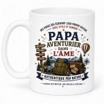 Mug Papa Aventurier dans l��me 350 ml � Cbkr�ation