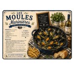 Planche � D�couper en Verre Recette des Moules Marini�res
