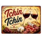 Planche � D�couper en Verre Tchin Tchin Vintage