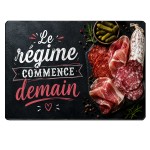Planche � D�couper en Verre Le R�gime Commence Demain