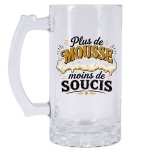 Chope � bi�re � Plus de Mousse, Moins de Soucis � 480 ml