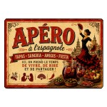 Planche � d�couper verre ap�ro � l�espagnole 29 x 20 cm