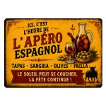 Planche � d�couper en verre ap�ro espagnol 29 x 20 cm