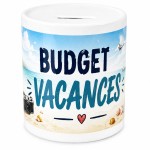 Tirelire budget vacances plage et voyage en c�ramique