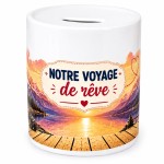 Tirelire c�ramique Notre voyage de r�ve cadeau