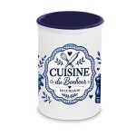 Pot � ustensiles cuisine du bonheur en c�ramique