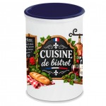 Pot � ustensiles cuisine de bistrot en c�ramique 13 cm