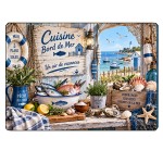 Planche � d�couper verre Cuisine bord de mer 29 x 20 cm
