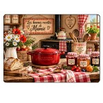 Planche � d�couper verre Les bonnes recettes de Mamie 29 x 20 cm