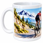 Mug passion v�lo paysage 300 ml en c�ramique