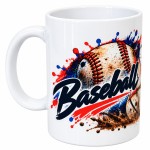 Mug baseball vintage 300 ml en c�ramique cadeau sportif