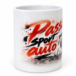 Pot � crayons sport automobile Passion en c�ramique � 9,8 cm