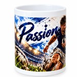 Pot � crayons rugby Passion en c�ramique � 9,8 cm