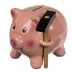 Tirelire cochon en cramique - 12 cm