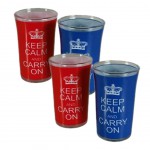 Set de 4 shooters Keep Calm and Carry On