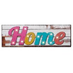 Cadre toile lumineux HOME multicolore 90 x 30 cm