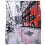 Rideau de douche London Bus 180 x 180 cm